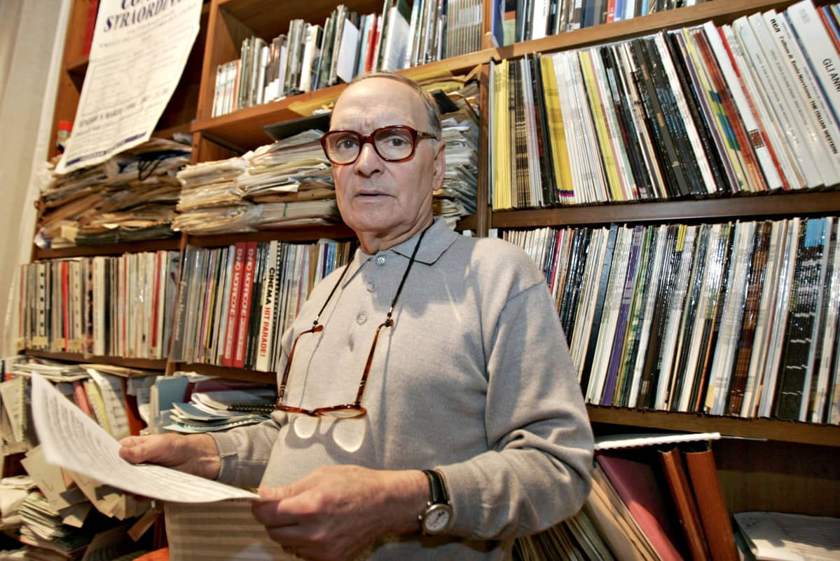 Ennio Morricone kotonaan Roomassa tammikuussa 2007.