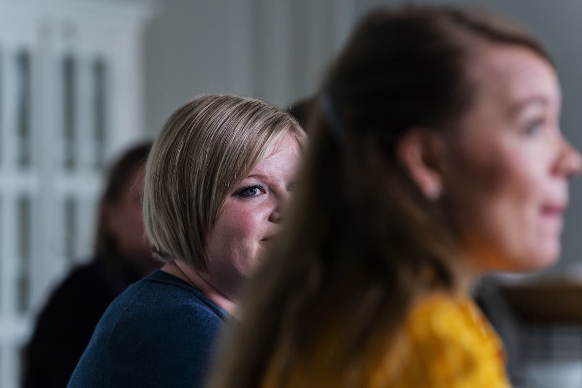 Kuvassa on käynnissä Keskustan puheenjohtajaehdokkaiden tentti Helsingissä elokuussa 2020.