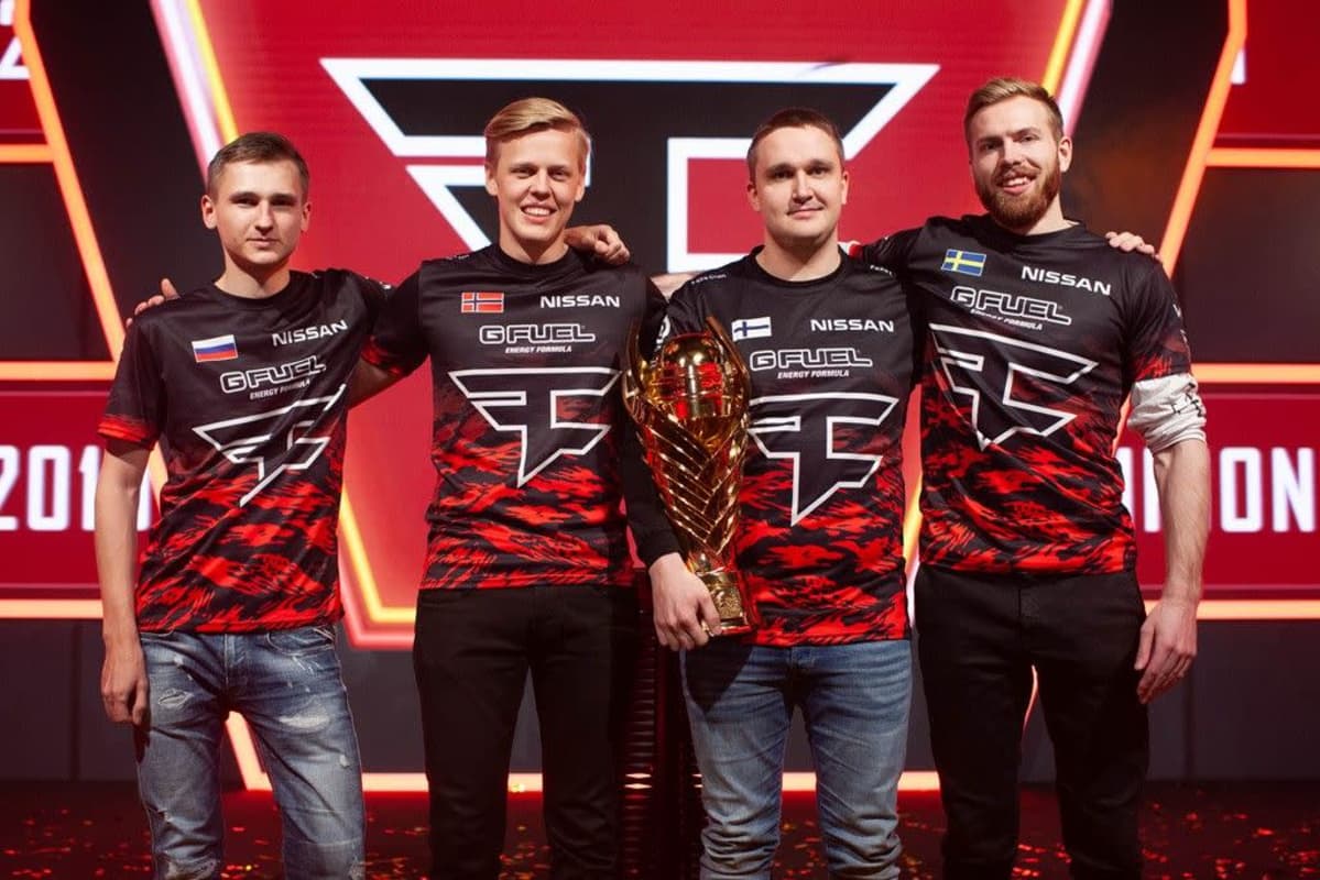 Vuoden 2019 Euroopan liigan mestari FaZe Clan.