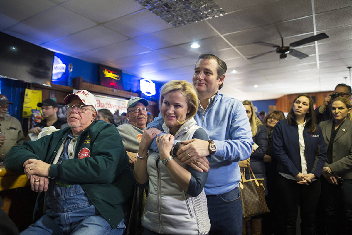 Heidi ja Ted Cruz Iowassa 29. tammikuuta.