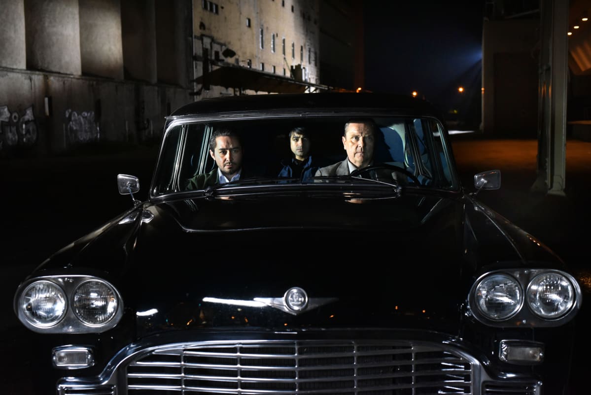 Vasemmalta: Sherwan Haji, Simon Hussein Al-Bazoon, Sakari Kuosmanen. Toivon tuolla puolen (Aki Kaurismäki)