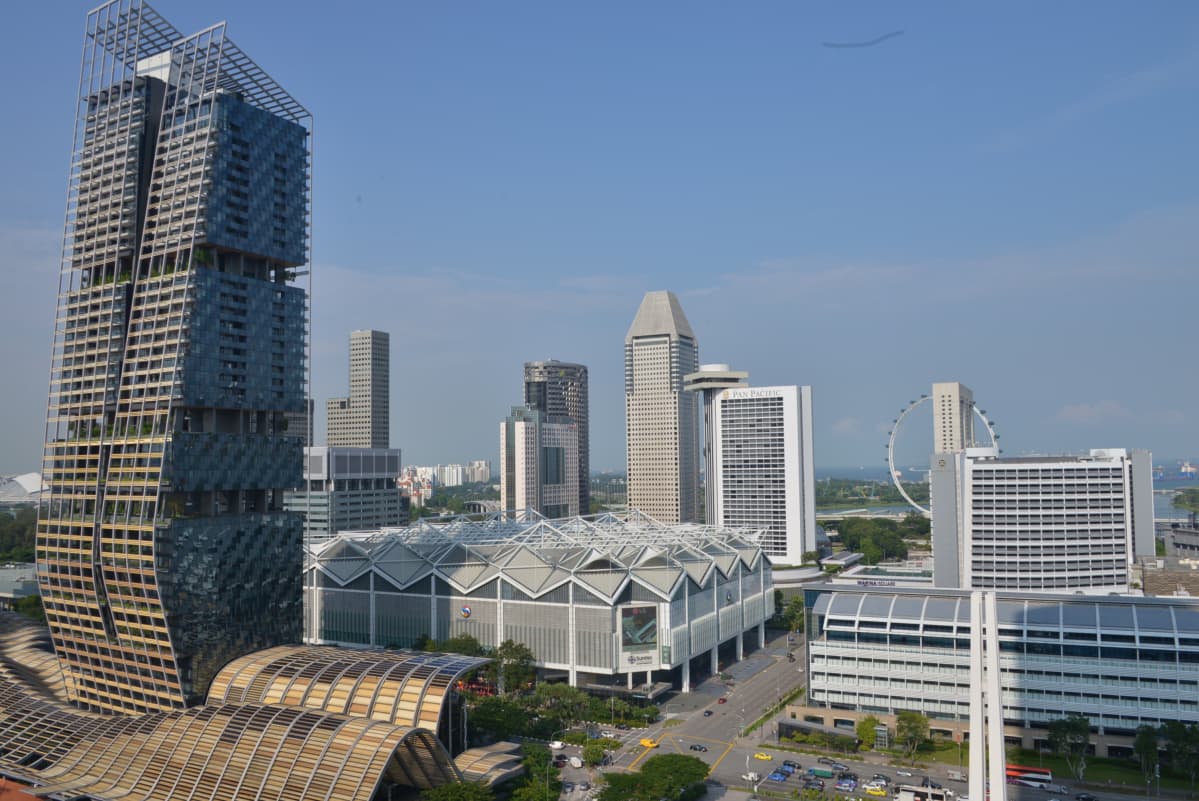 Singaporen kaupunkikuvaa.