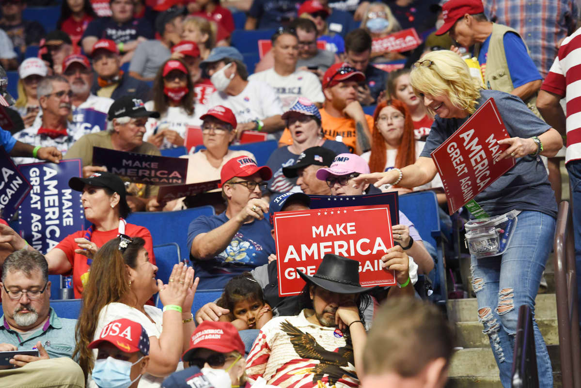 Trumpin vaalikampanja Tulsassa 20. kesäkuuta.