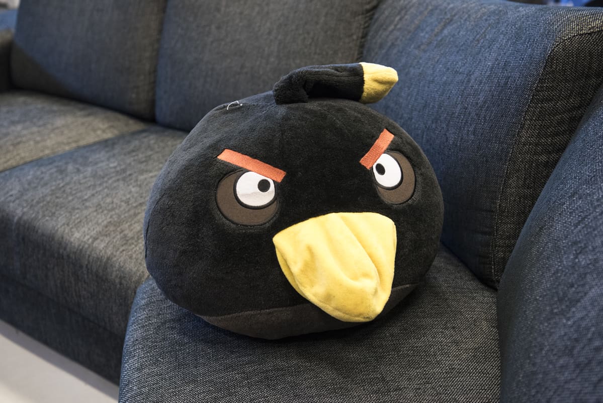 Angry Birds maskotti.