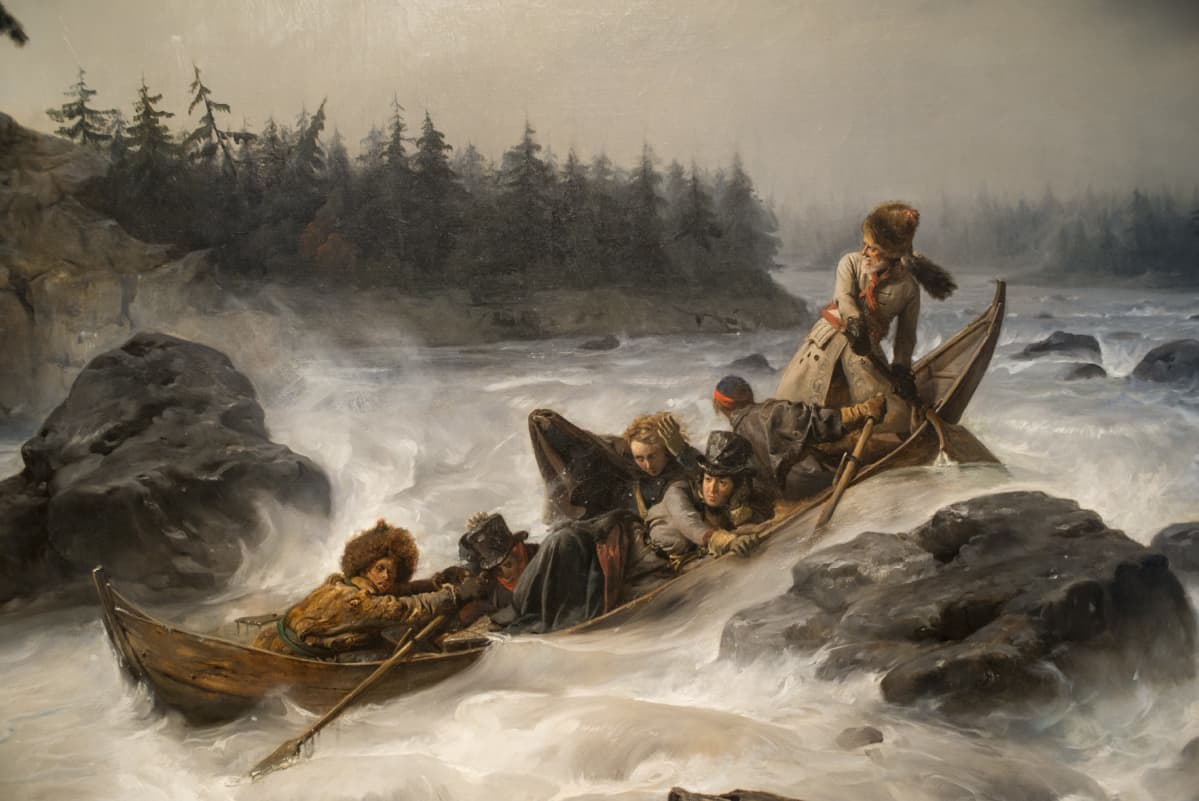 Vaarallisen tuntuiset turistiviihdykkeet olivat Lapissa käytösä jo 1800-luvun alussa.