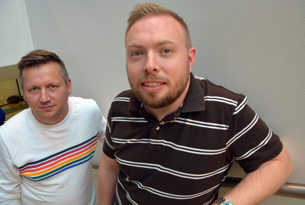 Muovan muotoilijat Janne Pekkala ja Tommi Siljamäki