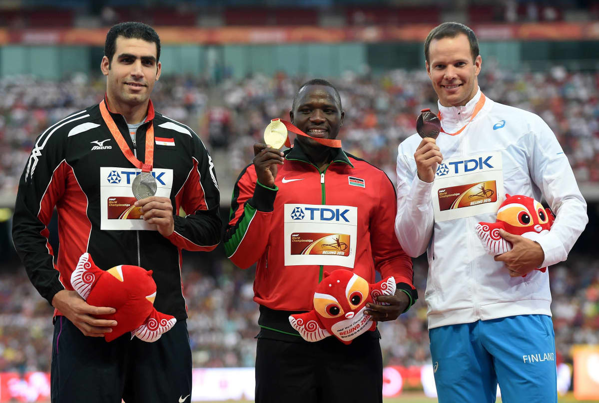 Ihab Abdelrahman, Julius Yego ja Tero Pitkämäki.