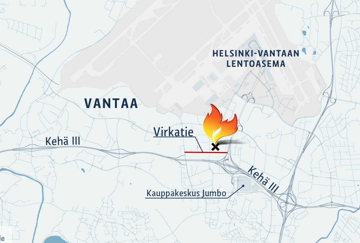 Tulipalo pienelektroniikkayrityksessä Vantaalla 13.6.2018