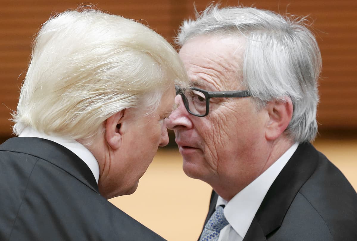 Donald Trump ja Jean-Claude Juncker tapaavat G20-kokouksessa Hampurissa