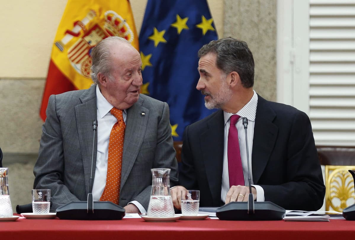 Juan Carlos ja Felipe VI toukokuussa 2019.