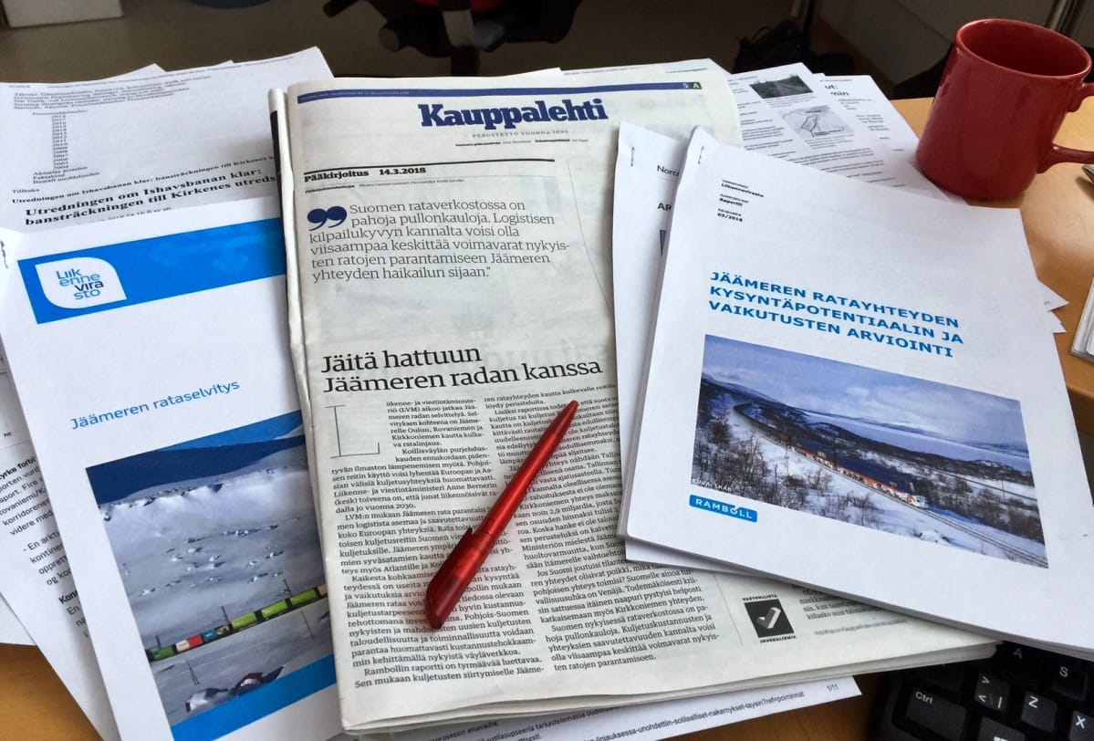 Jäämerenrataa koskevia selvityksiä