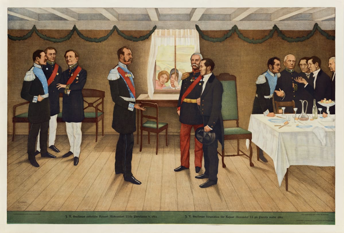 Snellman tapasi keisari Aleksanteri II:n vuonna 1863