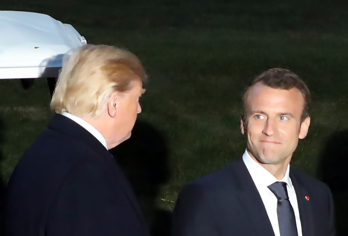 Donald Trump ja Emmanuel Macron.
