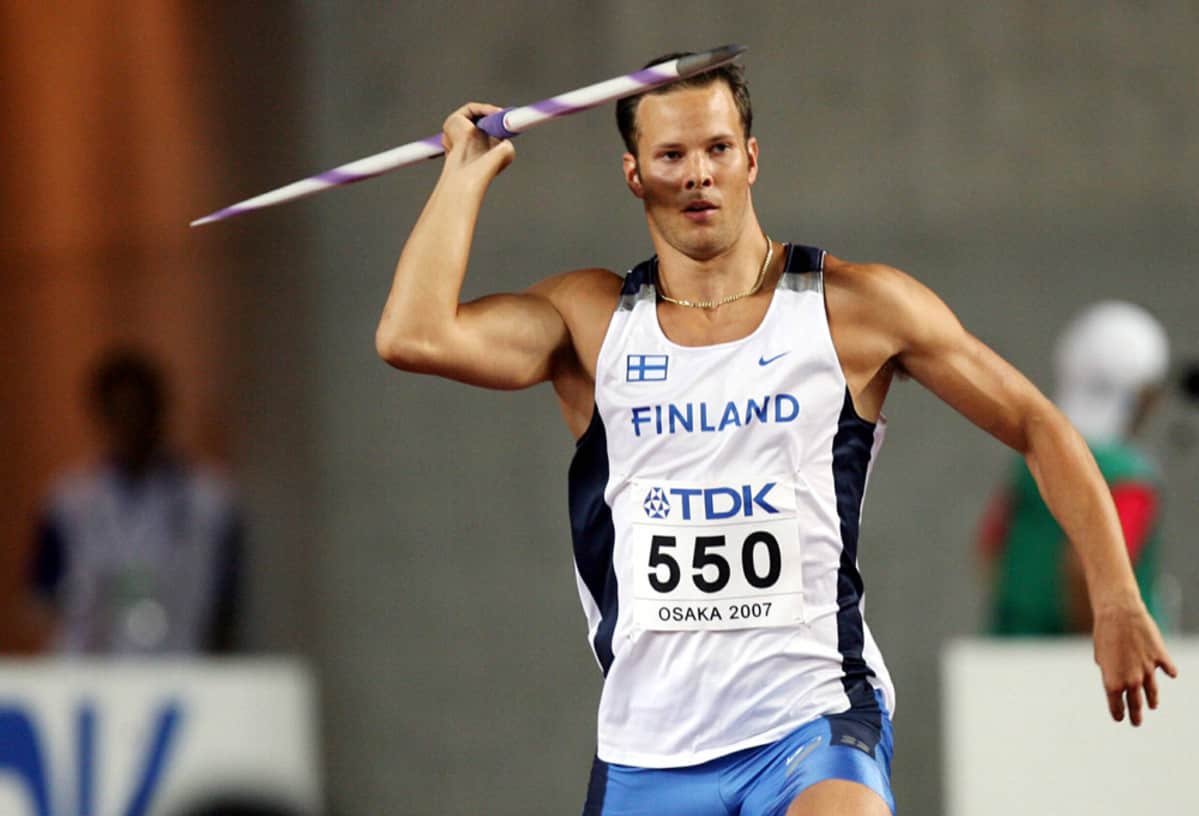 Tero Pitkämäki Osakan MM-kisoissa 2007.