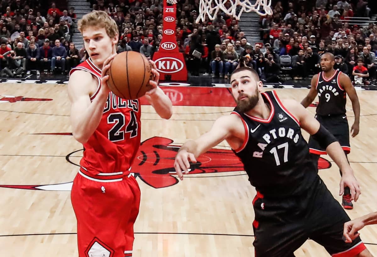 Lauri Markkanen Toronto-ottelussa 4.1.2017