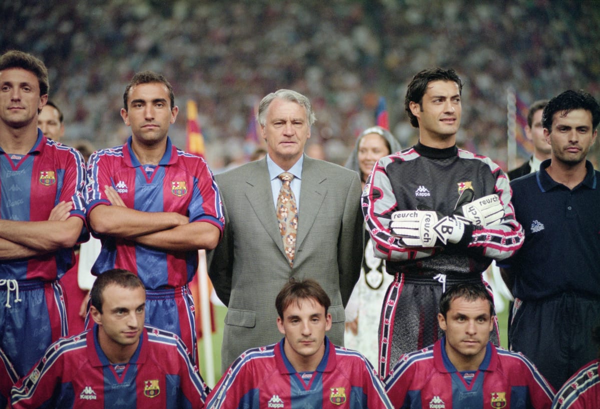 Bobby Robson ja Jose Mourinho.