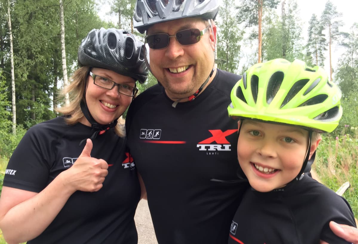 Riikka, Jarno ja Leevi Koskimaa