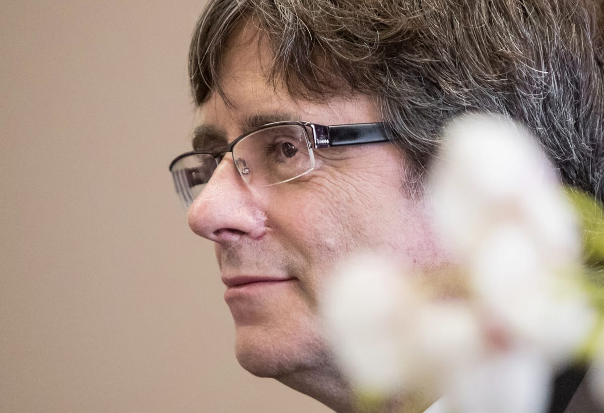 Katalaanijohtaja Carles Puigdemont pakeni syytteitä Belgiaan. Kuva on elokuulta 2018.