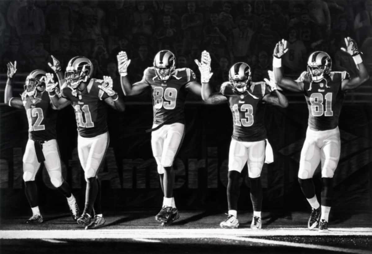 St.Louis Rams Hands up
