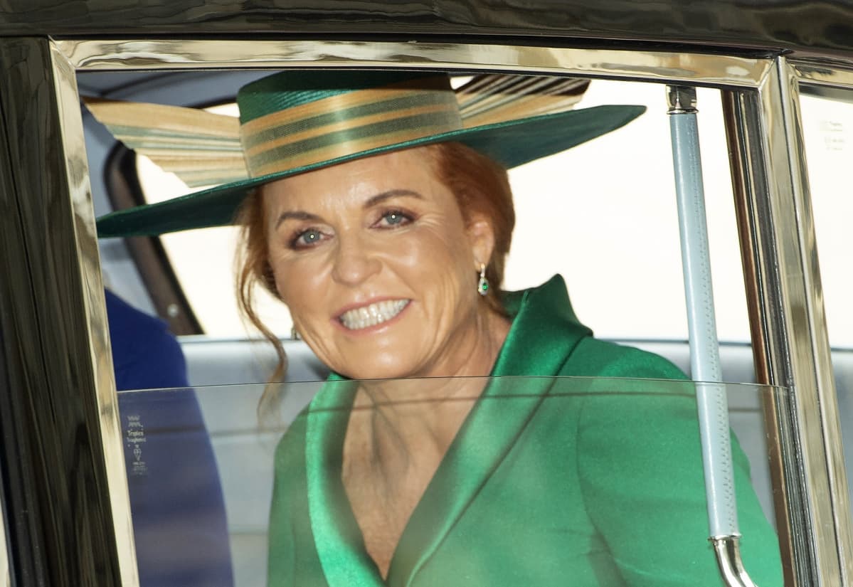 Hymyilevä Sarah Ferguson.
