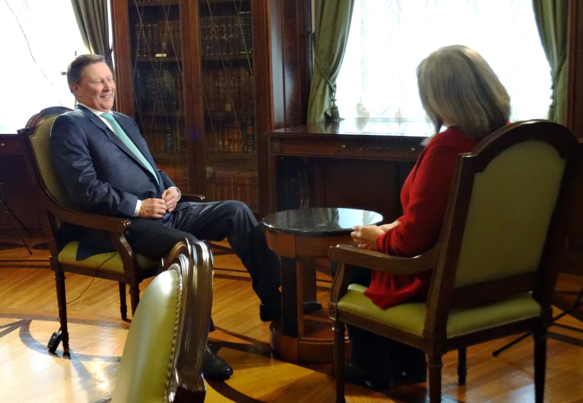 Sergei Ivanov antoi Ylelle haastattelun presidentin kirjastossa Kremlissa.