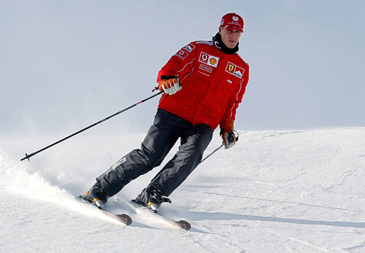Michael Schumacher rinteessä.