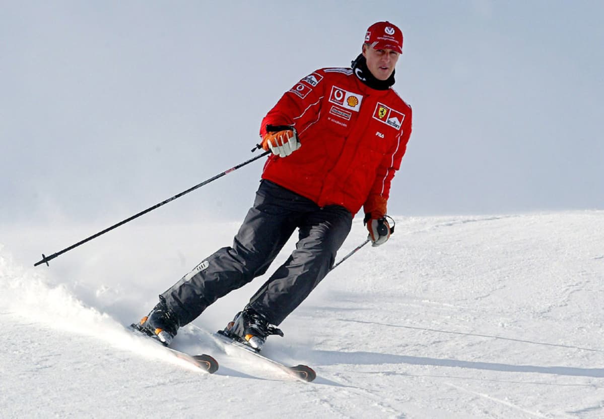 Michael Schumacher rinteessä.