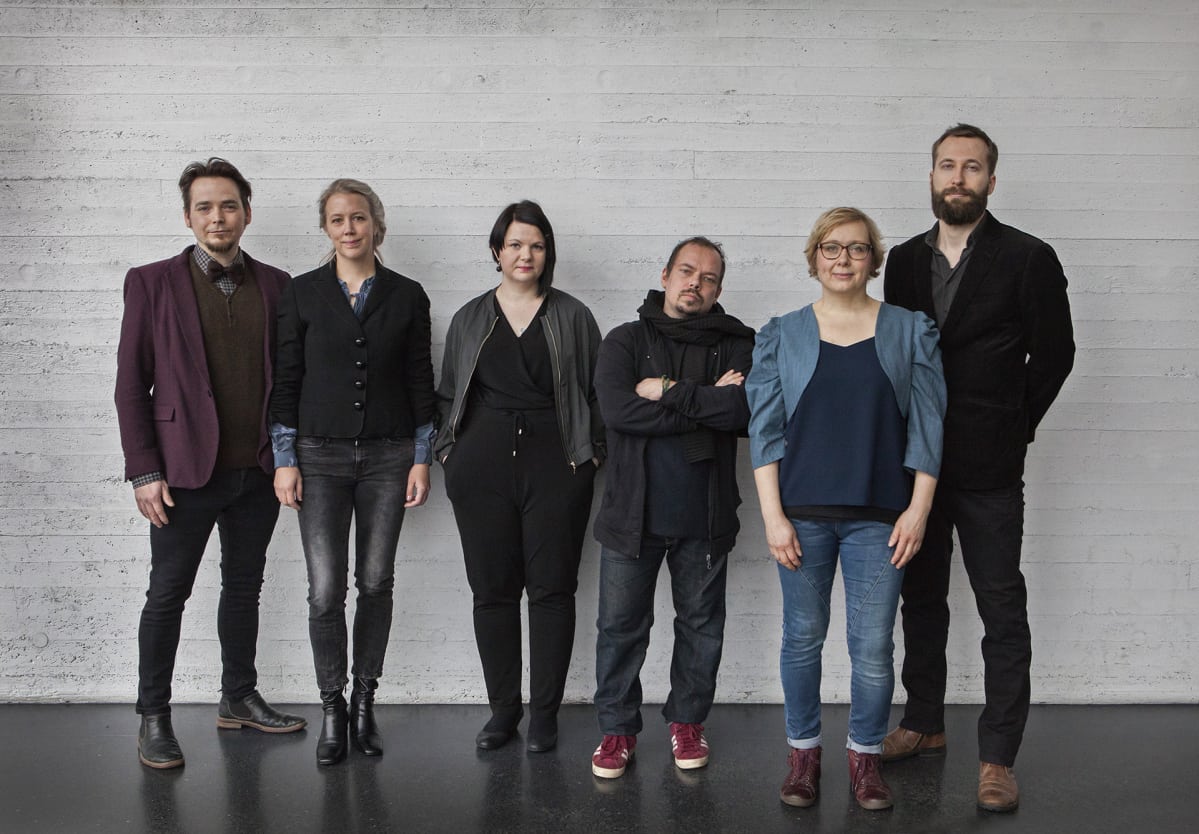 Pekka ja Teija Isorättyä, Camilla Vuorenmaa, Perttu Saksa, Maija Blåfield ja Kari Vehosalo.