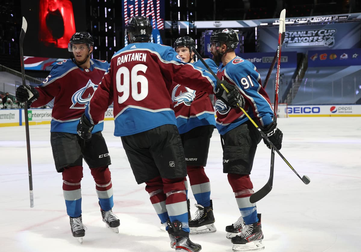 Andre Burakovsky, Mikko Rantanen, Cale Makar, Nazem Kadri