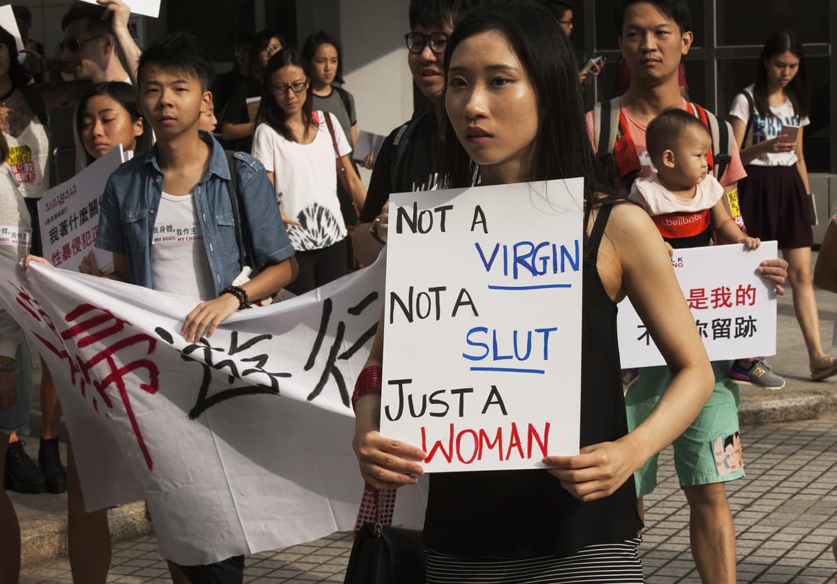 SlutWalk -mielenosoitus Hongkongissa.
