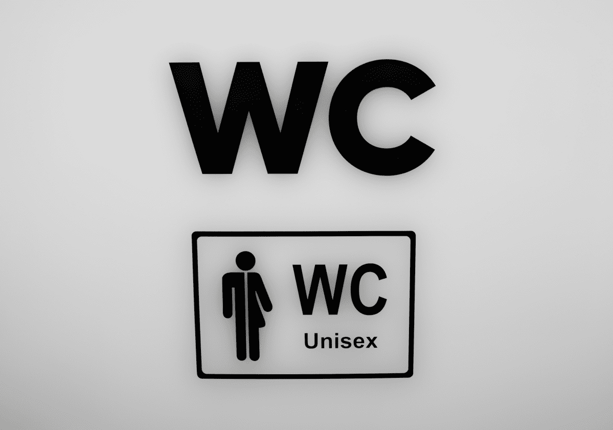 Unisex WC kyltti