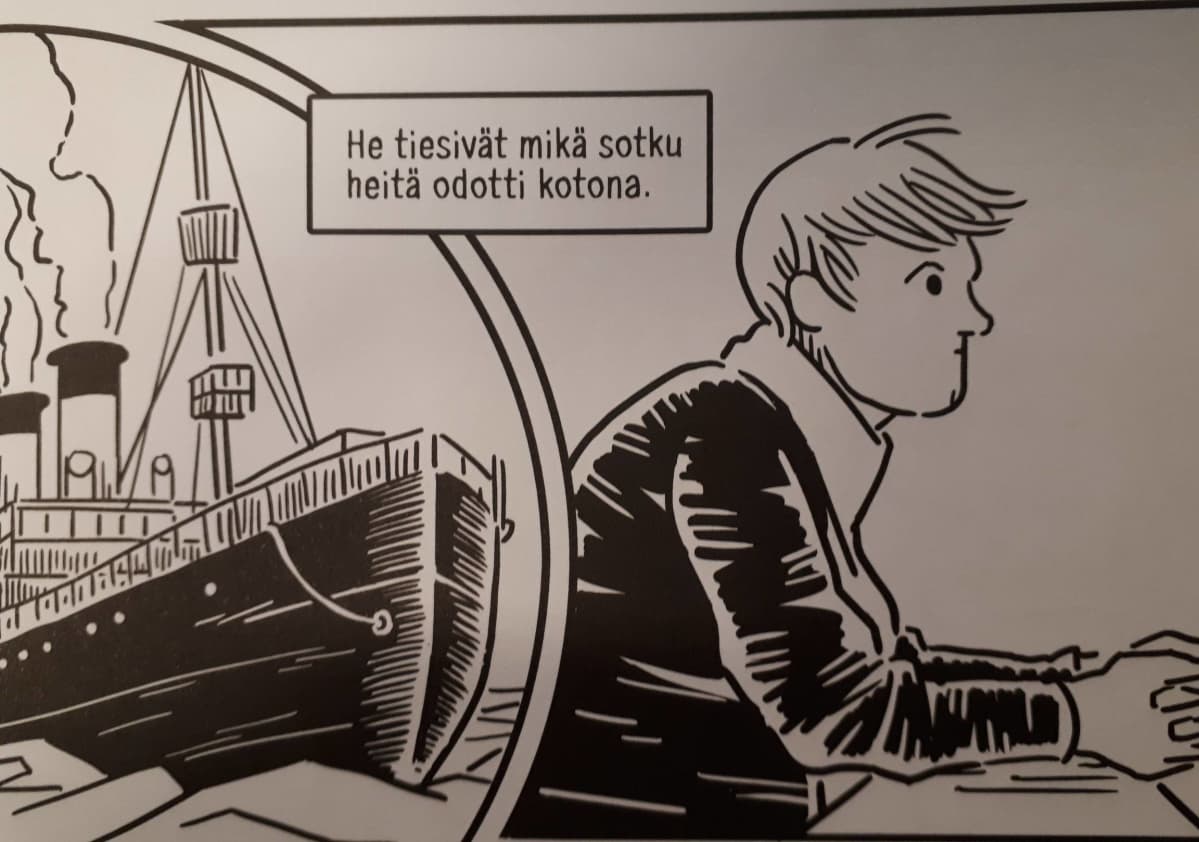 Mika Lietzénin sarjakuvakirjasta Jääkärit - Viisi kertomusta.