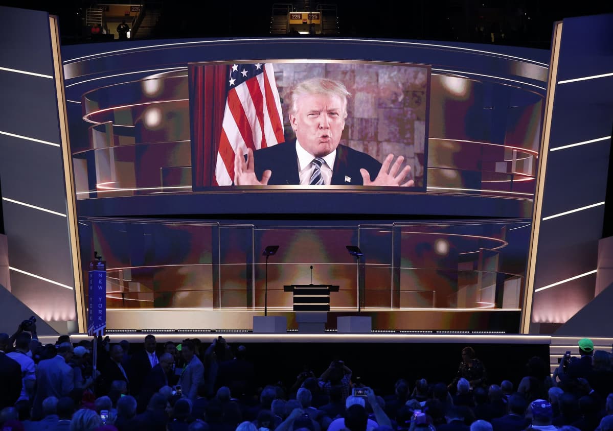 Trump cleveland videopuhe