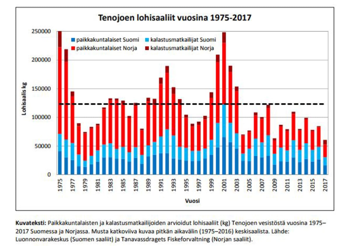 Tenojoen lohisaaliit