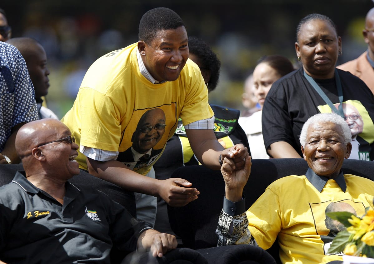 Zuma ja Mandela ANCn tilaisuudessa