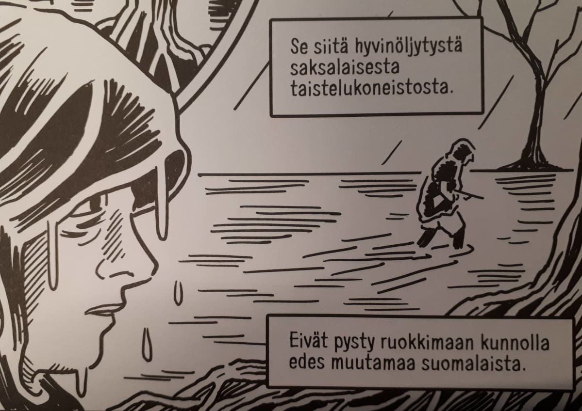 Mika Lietzénin sarjakuvasta Jääkärit - Viisi kertomusta.