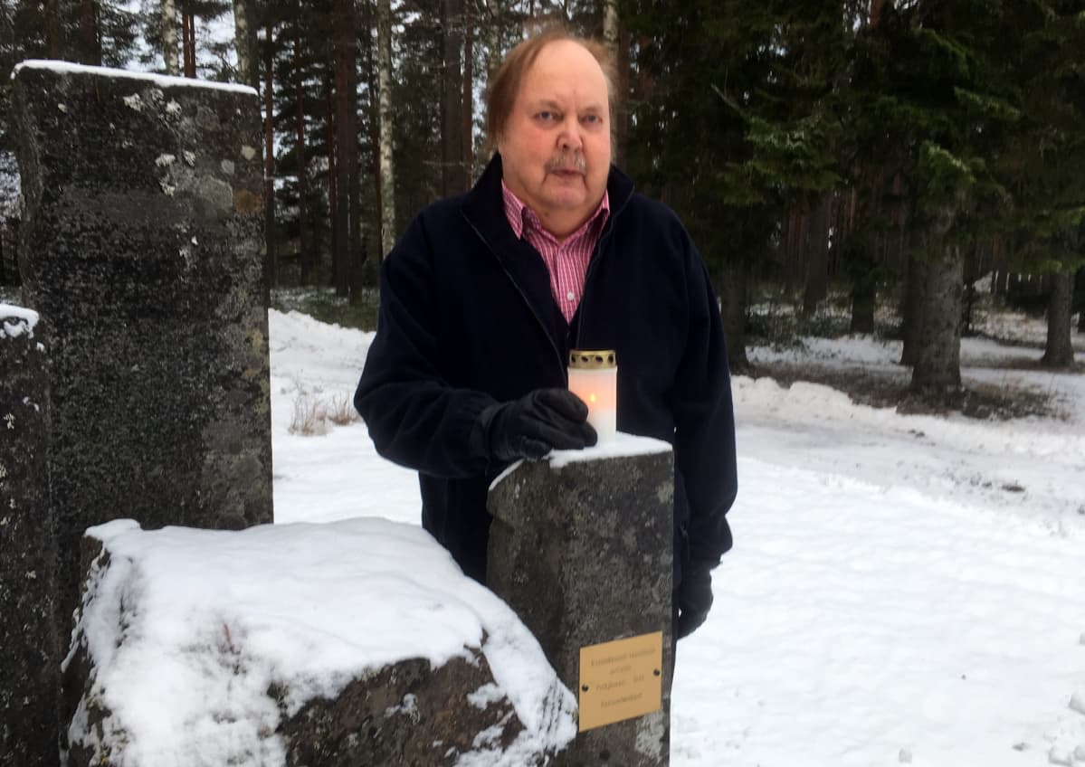 Jukka Putkinen on sotahistorian harrastaja, joka on tehnyt 20 matkaa Petäjäsaareen.