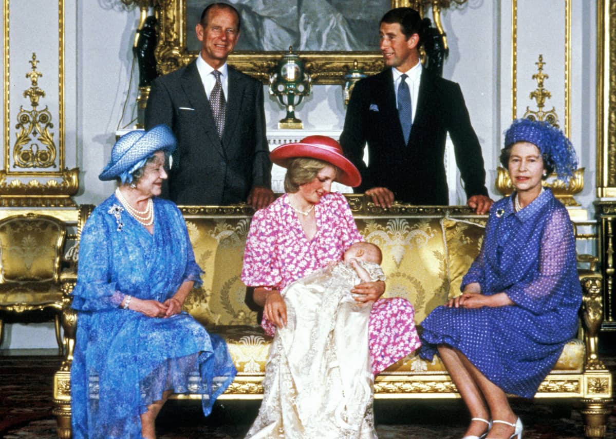 Perhekuva elokuussa 1982 prinssi Williamin synnyttyä.