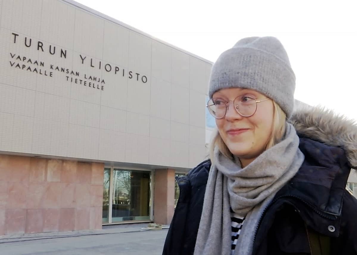 Pohjoismaisia kieliä opiskeleva Anniina Rantanen Turun yliopistosta