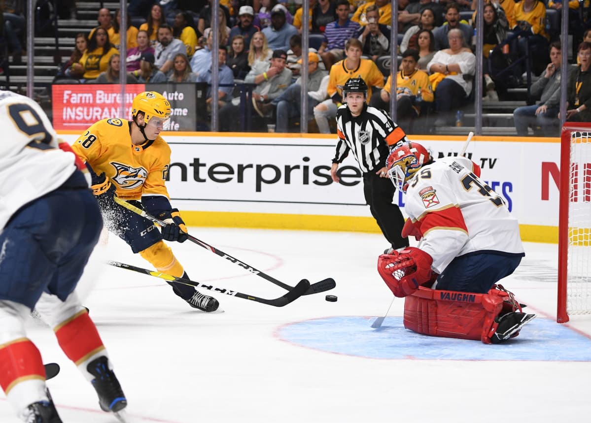 Eeli Tolvanen Nashville Ryan Bednard Florida pre-season 2019 nhl