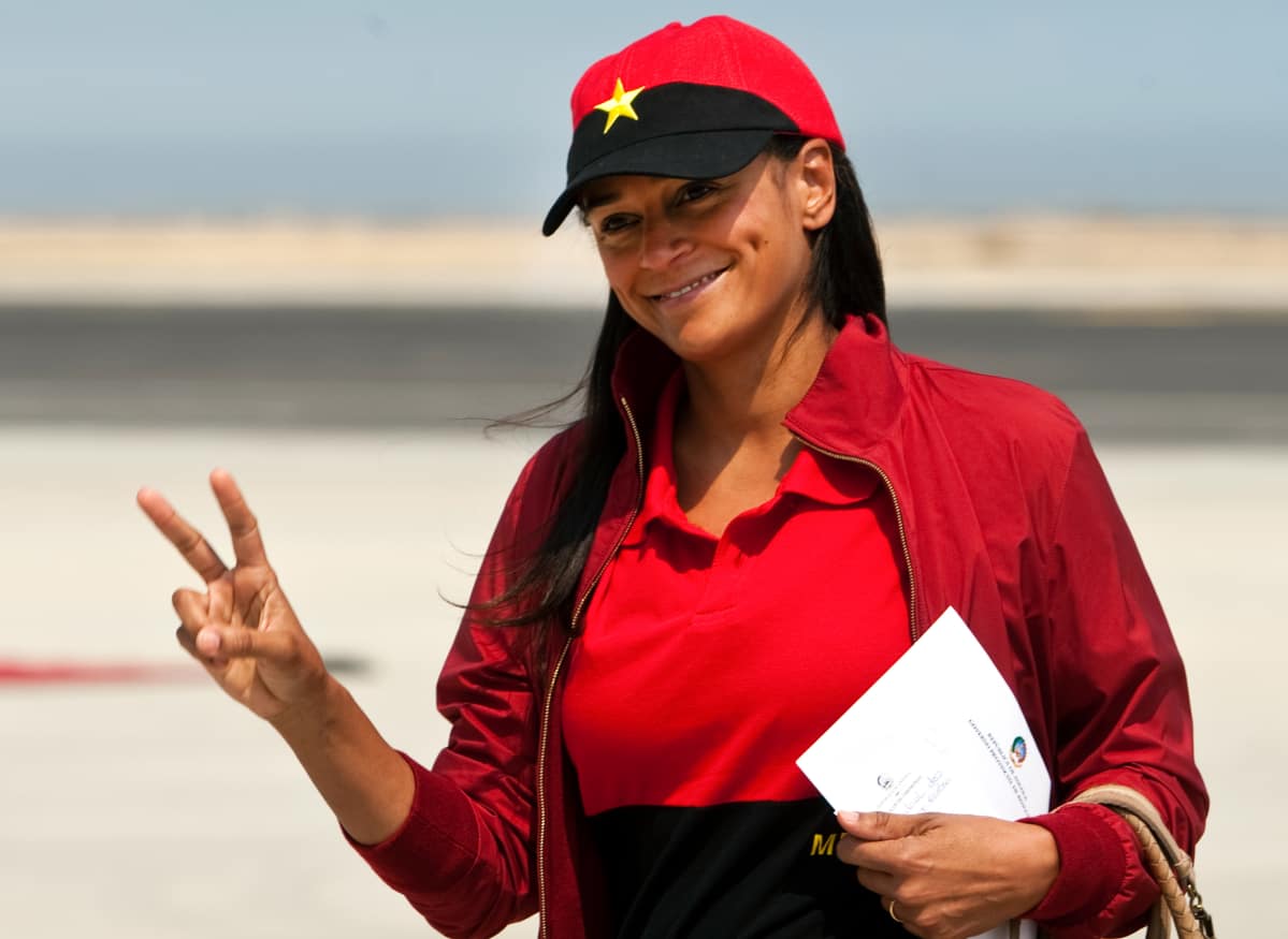 Isabel dos Santos kuvattiin Lobitossa Angolassa vuonna 2012.