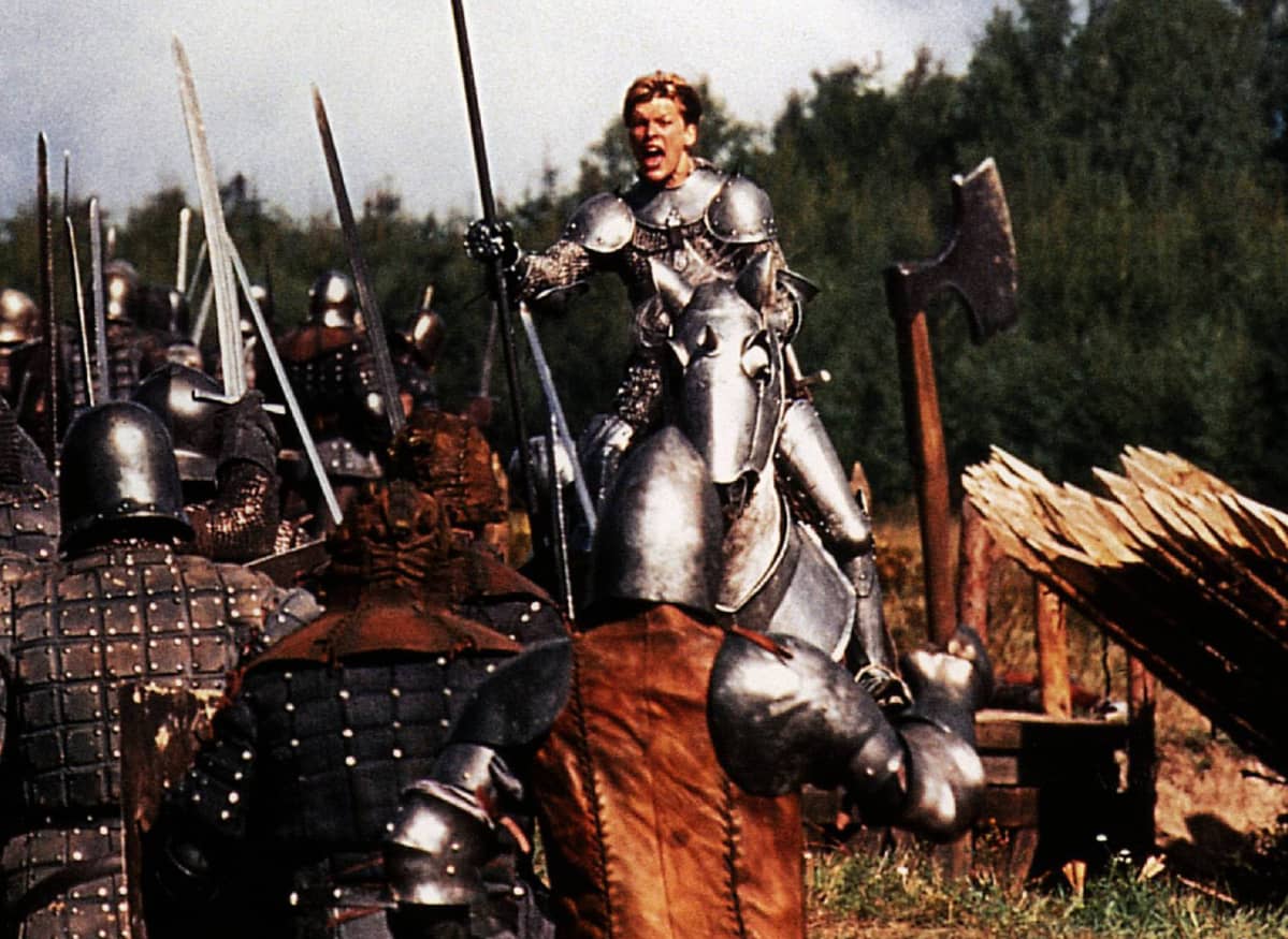Jean d'Arc Johanna von Orleans, (JEANNE D ARC) Ranska 1999, ohjaus: Luc Besson, pääosassa MILLA JOVOVICH