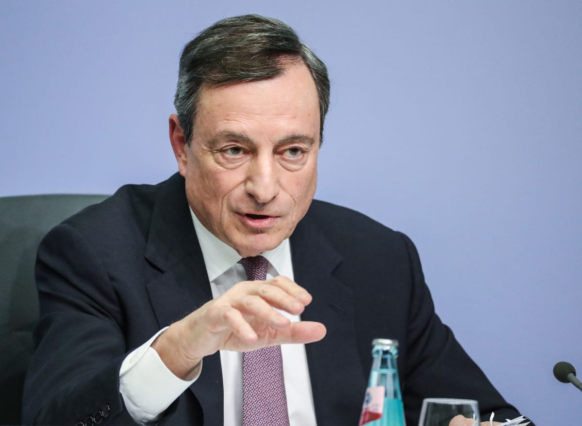 Mario Draghi, Euroopan keskuspankin pääjohtaja.