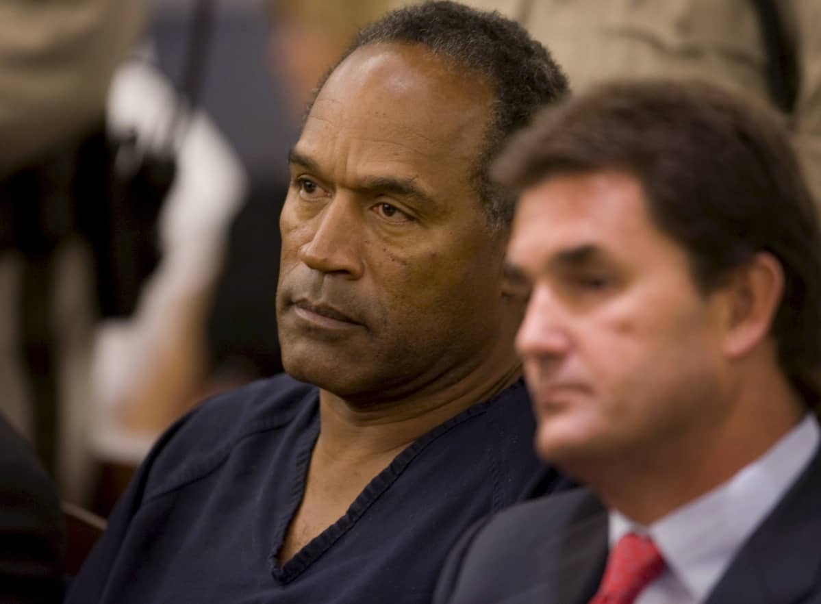 O.J. Simpson oikeudenkäynnissä.