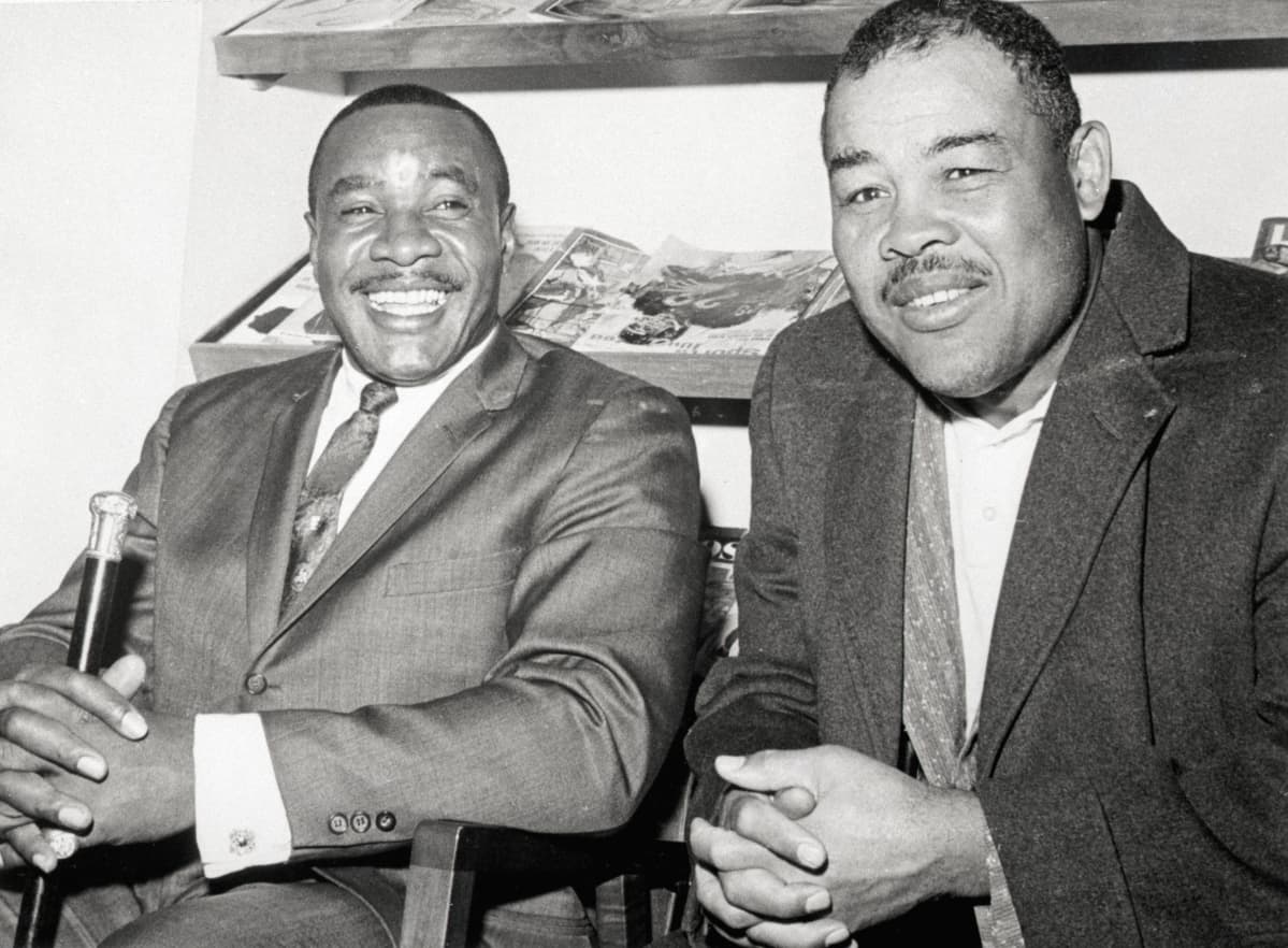 Sonny Liston ja Joe Louis vuonna 1963