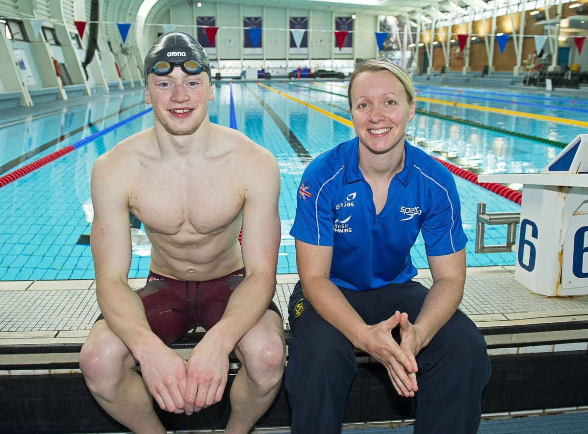 Adam Peaty ja Mel Marshall.