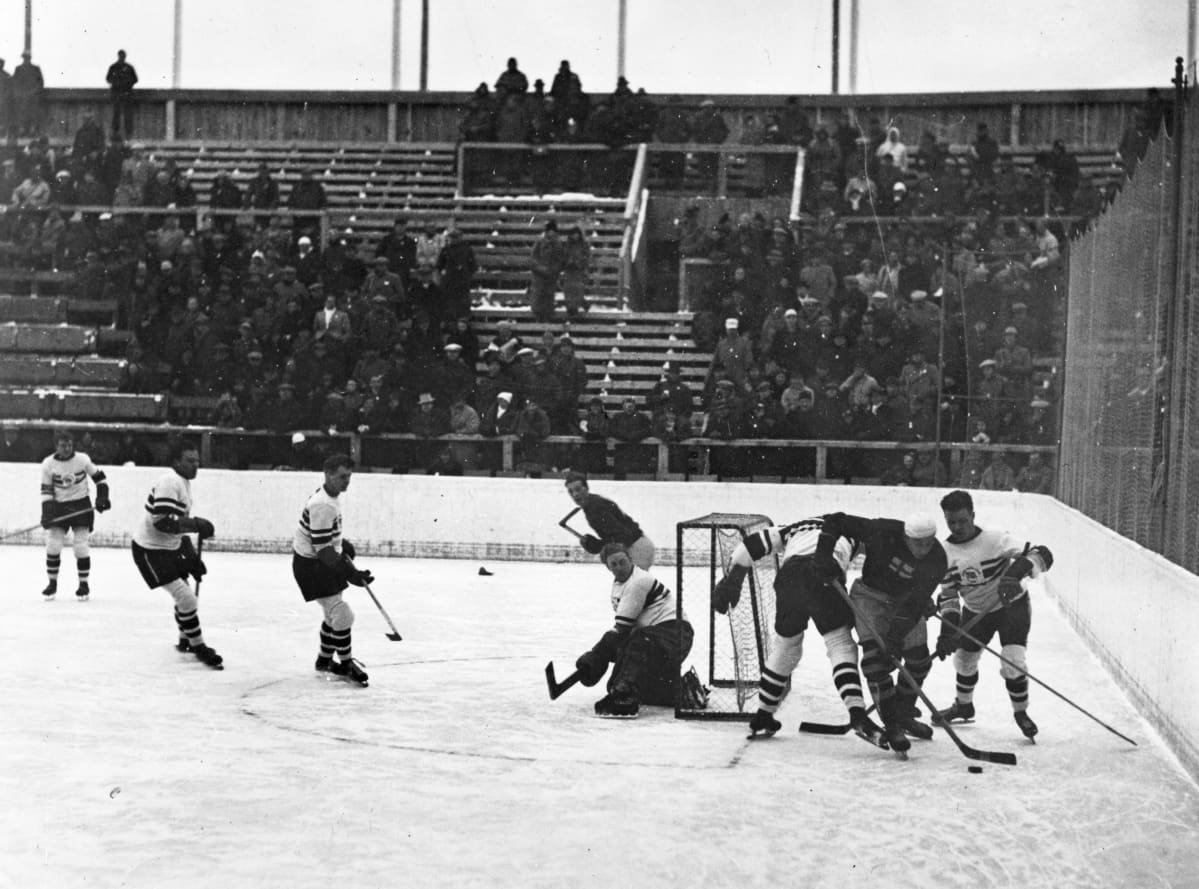 Ruotsi hyökkää Ison-Britannian maalille vuoden 1936 olympialaisissa
