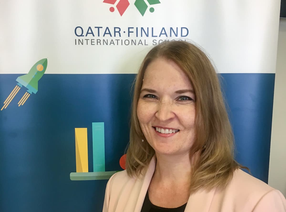 Apulaisrehtori Hanne Patomäki on Dohassa jo viidettä lukuvuotta.