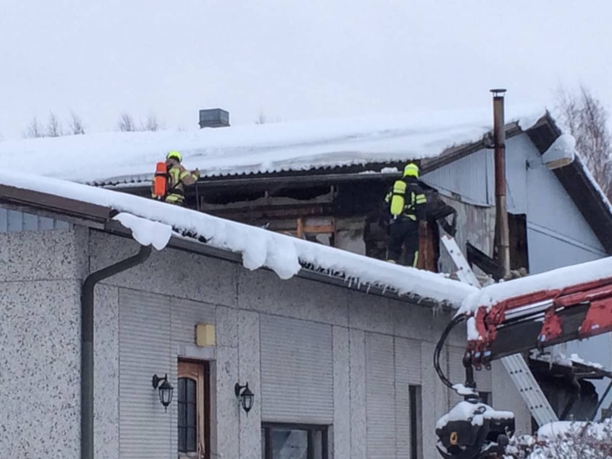 Teollisuushallin tulipalo Loimaalla 28.1.2019