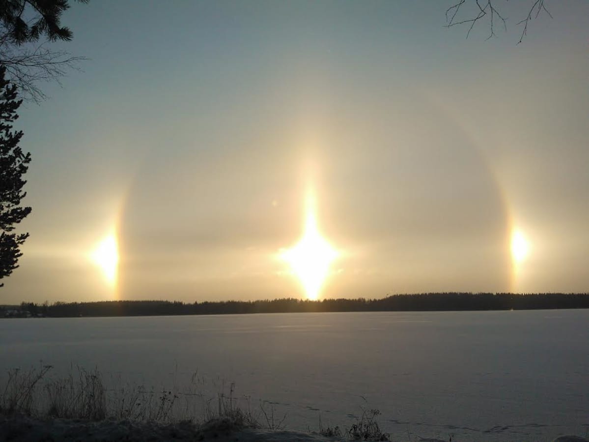Haloilmiö Lahdessa.